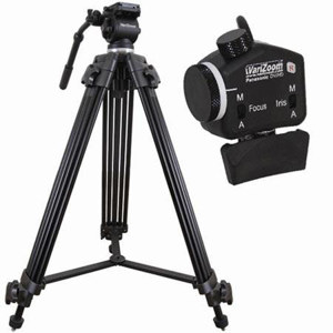  VariZoom VZTK75A Video Tripod System with VZROCKPZFI Lens Control 