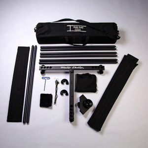  Wally Dolly 12' Complete Kit with Low Boy, Includes T Section, 9' Track/Pad Set, 3' Extension Kit, Rope Ratchet, 2 End Stops, Allen Key, Cloth, Bag 