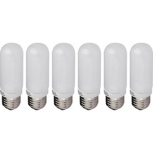  Westcott 150 Watt Tungsten Halogen Lamps, 220V Voltage, 6 Pack 