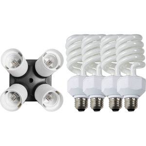  Westcott Daylight Fluorescent 4-Socket Adapter Kit 