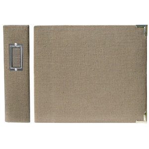 We-R-Memory Keepers Handmade Linen Ring 8" x 8" Album 70416-4