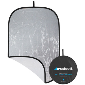  Westcott Illuminator Reflector Panel 48"x 72' Silver/White 