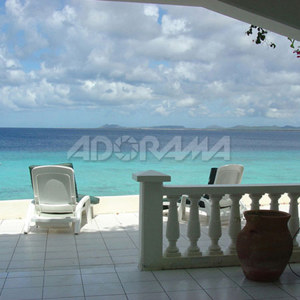  Westcott Photo Basics 6' x 8' "Ocean View", Patio Facing Water Scenic Cotton Muslin Background #933 