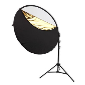  Westcott Photo Basics 40" 5-in-1 Collapsible Reflector Kit with Case, Reflector Holder Arm & Stand 