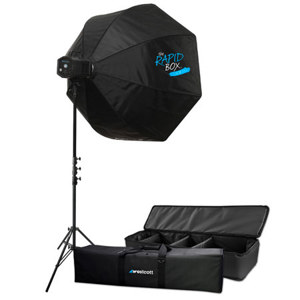  Westcott 48" Skylux LED 1-Light XL Kit with Rapid Box, 30-100% Dimming, 5500K Daylight Balance, 60deg. Beam Angle, 50000 Lamp Life 