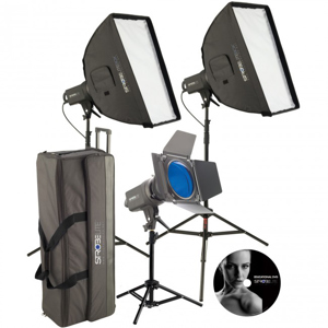  Westcott Strobelite Plus Three Monolight Kit, with Three 200 Watt Second Monolights, Softboxes, Light Stands & Carry Case with Wheels 