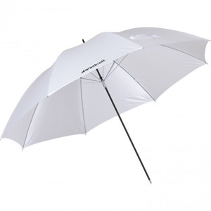  Westcott 2003 32" Optical White Satin Umbrella - Fiberglass Frame 