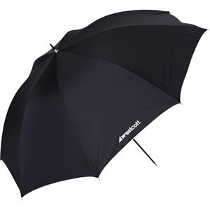  Westcott 45" Optical White Satin Umbrella with Removable Black Cover - Fiberglass Frame 