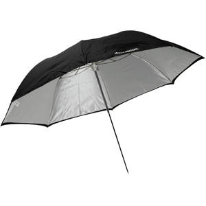  Westcott 60" Optical White Satin Umbrella with Removable Black Cover - Fiberglass Frame 