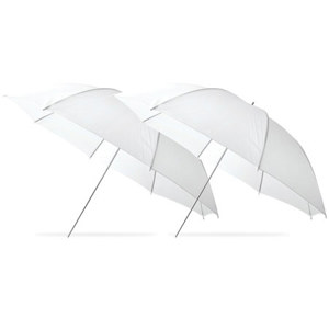  Westcott Compact 43" Reflective White Umbrella - 2 Pack 
