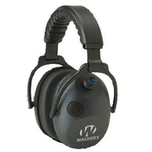  Walkers Game Ear GWP-AMCARB Alpha Power Muffs with 5x Enhancement, 24 db Noise Reduction Rating, Carbon Finish. 