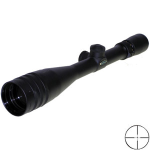  Weaver 6-24x42mm Classic V-24 Series Riflescope, Matte Black with Varminter Reticle & Adjustable Objective. 