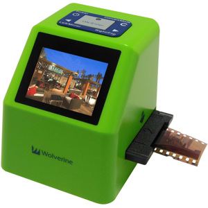  Wolverine F2D-Super 4-in-1 Film to Digital Converter, 20MP, Accepts 135/126KPK/110/Super 8 Film, 2.4" Color LTPS LCD Display 