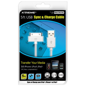 Xtreme Cables 5ft USB Sync & Charge Cable 59905