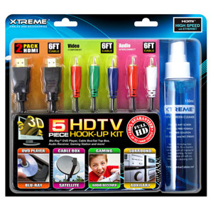 Xtreme Cables 5 Piece HDTV Hook-Up Kit: Picture 1 regular