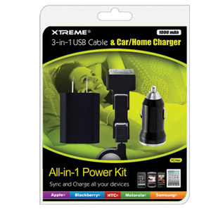 Xtreme Cables 3-in-1 USB Cable 88203
