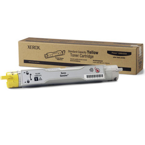 Xerox 106R01075 Standard Capacity Yellow Toner Cartridge for Phaser 6300/6350 Series Printer, 4000 Pages 