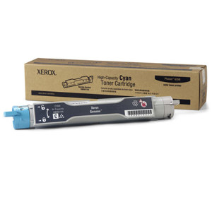  Xerox 106R01144 High Capacity Cyan Toner Cartridge for Phaser 6300/6350 Series Printer, 10000 Pages 