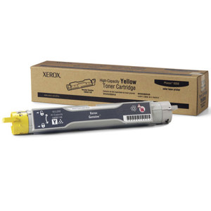  Xerox 106R01146 High Capacity Yellow Toner Cartridge for Phaser 6300/6350 Series Printer, 10000 Pages 