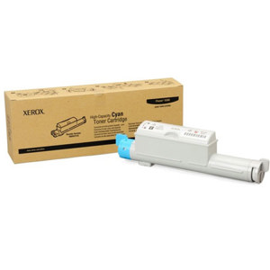  Xerox 106R01218 High Capacity Cyan Toner Cartridge for Phaser 6360 Series Printer, 12000 Pages Yield 