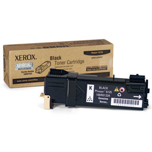  Xerox 106R01334 Black Toner Cartridge for Phaser 6125 Series Printer, 2000 Pages Yield 