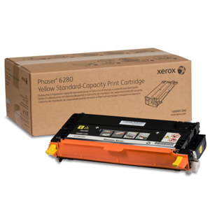  Xerox 106R01390 Standard Capacity Yellow Print Cartridge for Phaser 6280 Series Printer, 2200 Pages Yield 