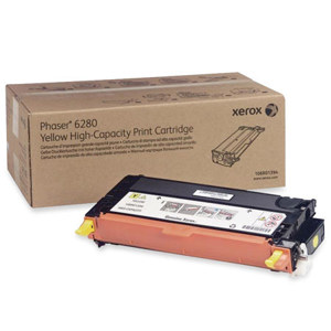  Xerox 106R01394 High Capacity Yellow Print Cartridge for Phaser 6280 Series Printer, 5900 Pages Yield 