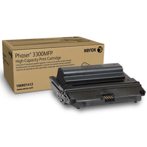  Xerox 106R01412 High Capacity Black Print Cartridge for Phaser 3300MFP Series Printer, 8000 Pages Yield 