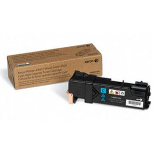  Xerox 106R01594 High Capacity Cyan Toner Cartridge for Phaser 6500 and WorkCentre 6505 Series Printer, 2500 Pages Yield 