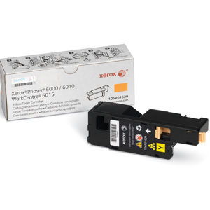  Xerox 106R01629 Standard Capacity Yellow Toner Cartridge for Phaser 6010 Series Printer, 1000 Pages Yield 