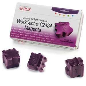  Xerox 108R00661 Magenta Solid Ink for WorkCentre C2424 Series Printer, 3 Sticks, 3400 Pages Yield 