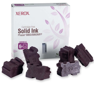  Xerox 108R00747 Magenta Solid Ink for Phaser 8860MFP/8860 Series Printer, 6 Sticks, 14000 Pages Yields 