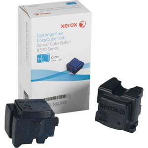  Xerox 108R00926 Cyan ColorQube Ink for ColorQube 8570 Series Printer, 2 Sticks, 4400 Pages Yields 