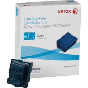  Xerox 108R00950 Cyan ColorQube Ink for ColorQube 8870 Series Printer, 6 Sticks, 17300 Pages Yields 