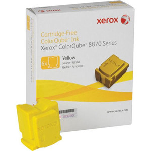  Xerox 108R00952 Yellow ColorQube Ink for ColorQube 8870 Series Printer, 6 Sticks, 17300 Pages Yields 