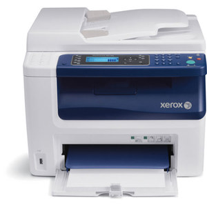  Xerox WorkCentre 6015 Color Multi-Function Laser Printer, 15/12 ppm Speed, 1200x2400dpi, 150-Sheet Input, USB/Ethernet/Wireless - Print, Copy, Scan, Fax 