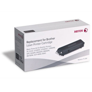  Xerox TN580 Replacement Black Toner Cartridge for Brother Laser Printers, 8000 Pages Yield 