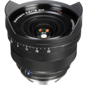  Zeiss 15mm f/2.8 T* ZM Distagon Lens, for  & Leica M Mount Rangefinder Cameras, Black 