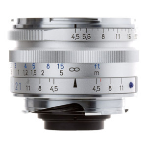  Zeiss 21mm f/4.5 C T* ZM Biogon Lens, for  & Leica M Mount Rangefinder Cameras, Silver 