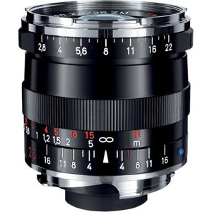  Zeiss Wide Angle 25mm f/2.8 Biogon T* ZM Series Manual Focus Lens with Standard M-Mount, Black 