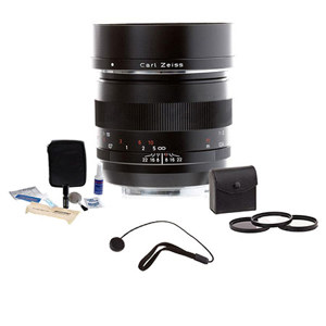  Zeiss 50mm f/2.0 Makro Planar ZE Manual Focus Macro Lens Kit, for Canon EOS SLR Cameras, with 67mm Photo Essentials Filter Kit, Lens Cap Leash, Professional Lens Cleaning Kit, 