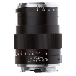  Zeiss 85mm f/4 Tele-Tessar T* ZM Lens, for  and Leica M Mount Cameras, Black 