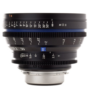  Zeiss Compact Prime CP.2 50mm f/2.1 T* (Feet) PL Bayonet Mount Lens 