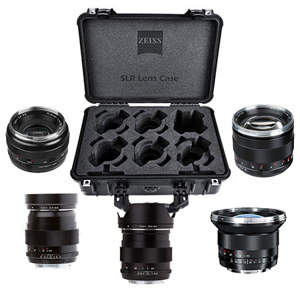  Zeiss SLR ZE Lens Bundle & Transport Case for Canon EF Mount 