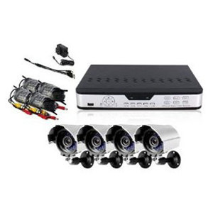 Zmodo Surveillance PKD-DK0863-NHD 8 Channel CCTV DVR 4x Outdoor Night Vision Camera System PKD-DK0863-NHD