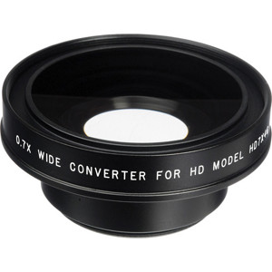  16x9 EXII 0.7x Wide Angle Converter with 43mm Step-Down Ring for Canon, JVC, Panasonic, Sony & Similar Sized Camcorders 