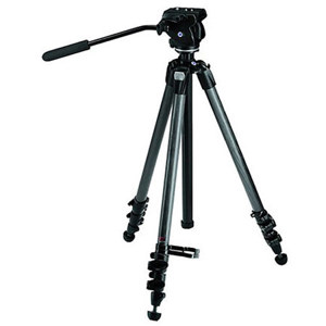  Zeiss 3-Section Carbon Fiber Tripod with Fluid Head, +90 to -65deg. Tilt 
