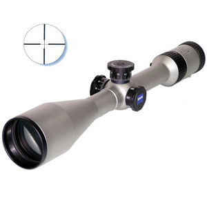  Zeiss 4.5-14x50mm MC Conquest Series Riflescope, Chrome Finish with Z Plex Reticle, Hunting Turret & Turret Adjustable Parallax. 