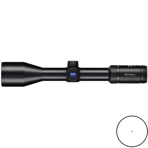  Zeiss 2.5-10x42mm T* Victory Varipoint Series Riflescope, Matte Black Finish with Illuminated # 0 Reticle & Hunting Turrets, 30mm Tube 
