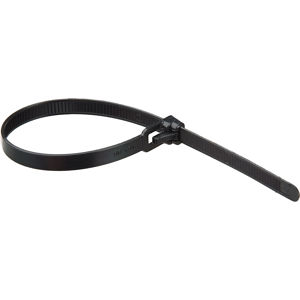 Visual Departures Flexlock Black Releasable Cable Tie: Picture 1 regular